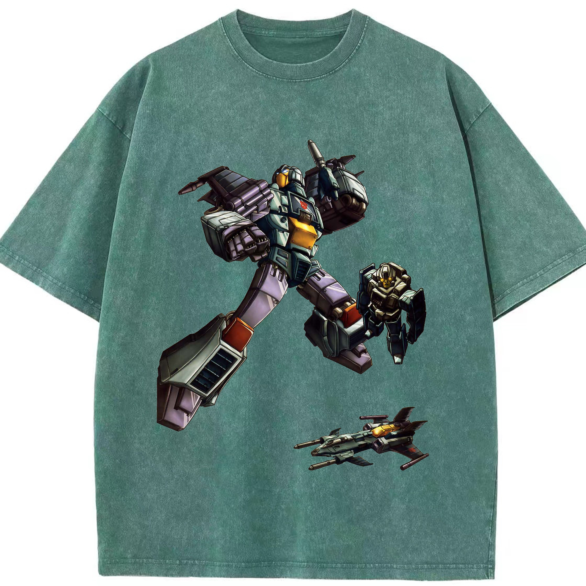（画像用）  綿100% ヴィンテージ風 半袖Tシャツ（フロントプリント）